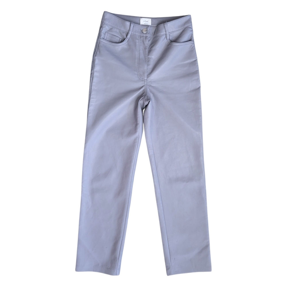Wilfred Faux Leather Gray Pants Size 0
